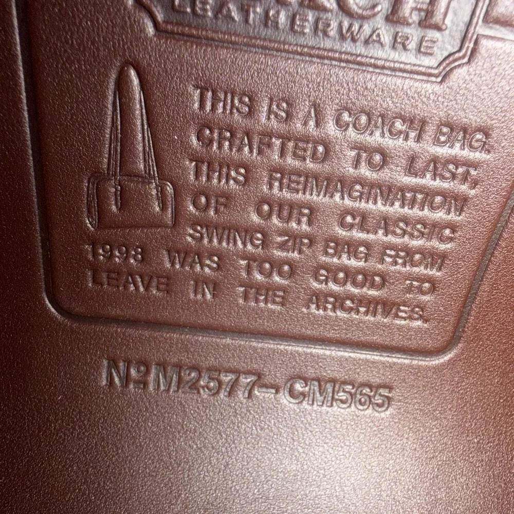 Coach Maple Swing Zip Bag NWT - Picture 6 of 13